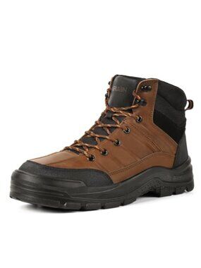 FURUIAN Steel Toe Work Boots Safety Construction Ankle Shoes